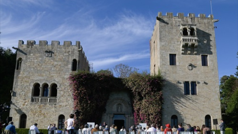 07/10/2021 Un homenaje a las víctimas de la dictadura franquista en el pazo de Meirás