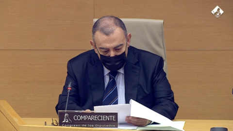 El comisario jubilado Enrique García Castaño en la comisión Kitchen