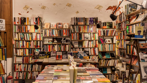 Interior de la librería Fahrenheit 451.