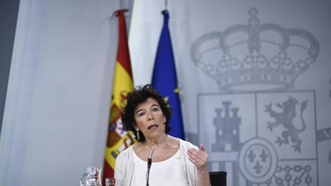 Isabel Celaá comparece ante los medios de comunicación tras la reunión del Consejo de Ministros en Moncloa | Europa Press