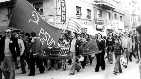 Manifestació del PSUC.