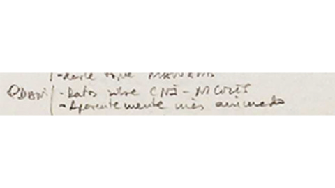 Apunte de las agendas de Villarejo del día 23 de octubre de 2014 en la que se recoge contacto con Daniel Montero para "datos sobre CNI-NICOLÁS"