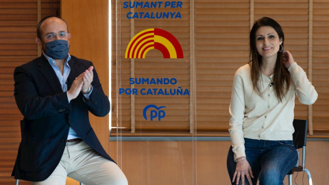 30/12/2020.- La hasta ahora portavoz de Cs en el Parlament, Lorena Roldán (d), será la número 2 del PPC en la lista por Barcelona para las elecciones catalanas