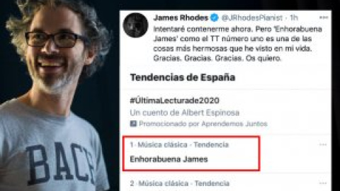 "Enhorabuena James" se convierte en la principal tendencia en Twitter en España tras la concesión de la nacionalidad a Rhodes