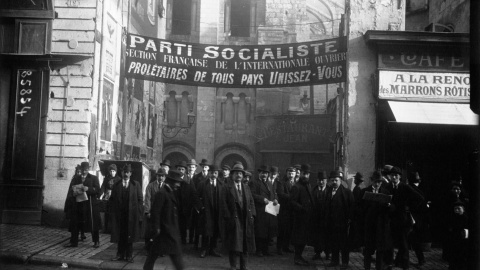 Imagen de archivo de los primeros miembros del Partido Comunista Francés. Foto: Biblioteca Nacional de Francia