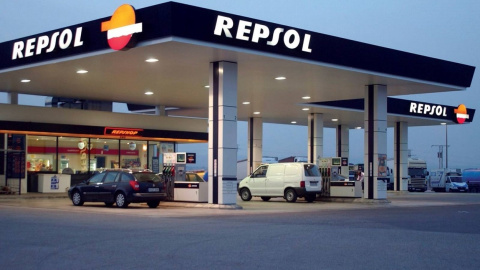 Una estación de servicio de Repsol.