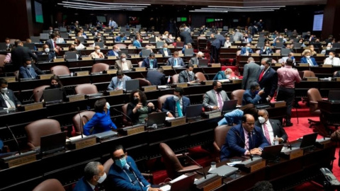 Fotografía de archivo de una sesión de la Cámara de Diputados en Santo Domingo (República Dominicana).