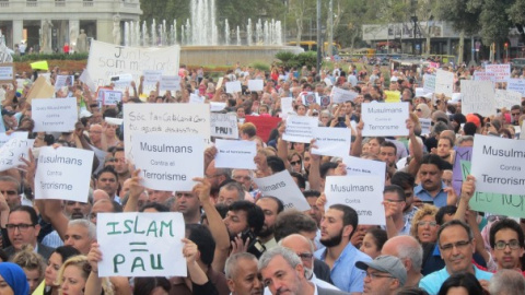 En la manifestación reclaman que "son musulmanes, no terroristas" / EUROPA PRESS