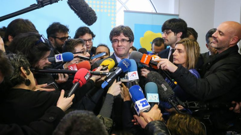 Puigdemont, hace unos días en Bruselas. EFE/Stephanie Lecocq