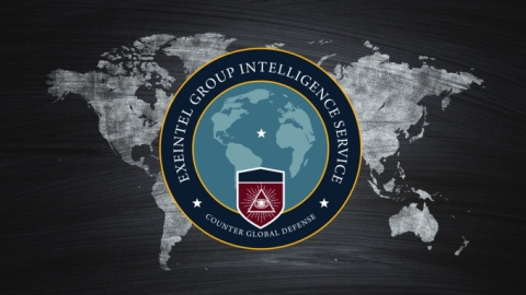 Una de las imágenes corporativas del Group Intelligence Service (EGIS) que se identifica como EXEINTEL.