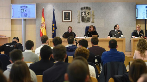 Juicio a los acusados de agredir a dos guardias civiles y a sus parejas en Altsasu. / EFE