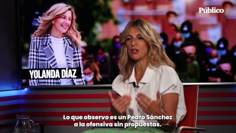 Entrevista a Yolanda Díaz:  "Observo a un Pedro Sánchez a la ofensiva y sin propuestas"