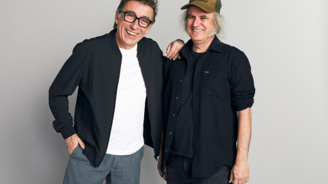 Pepón Montero y Juan Maidagán, creadores de la serie 'Poquita fe' (Movistar).