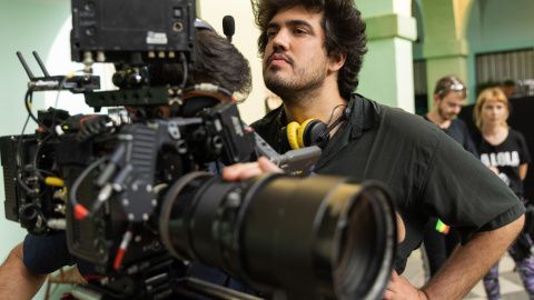 El director y guionista Alejandro Marín, en el rodaje.