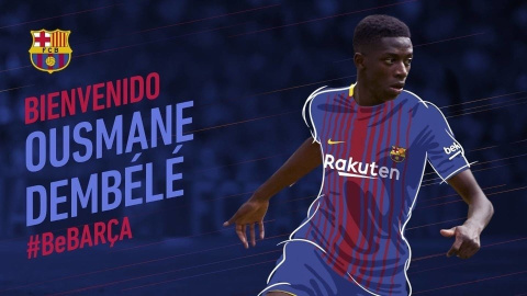 El FC Barcelona ficha a Dembélé por 105 millones más 40 variables. / Europa Press