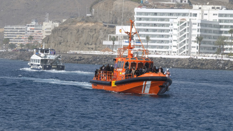 Un barco de Salvamento Marítimo, en una imagen de archivo tomada el 12 de febrero de 2023