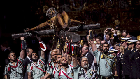 Procesión del Cristo de la Buena Muerte en Málaga.- EFE