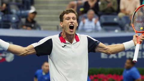 Pablo Carreño celebra su victoria ante Diego Schwartzman. - EFE