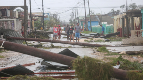 Imagen de los daños ocasionados en la ciudad de Caibarién tras el paso de Irma. - REUTERS