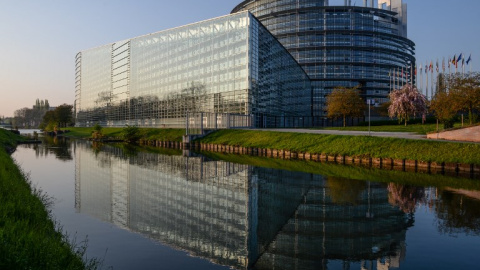 Edificio de la sede del Parlamento Europeo, en Estrasburgo. AFP/ Sebastiane Bozon