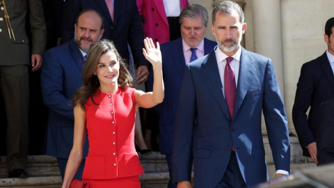 La reina Letizia i el rei Felip a Conca