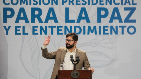 El presidente de Chile, Gabriel Boric, durante un acto en Santiago de Chile, a 21 de junio de 2023.