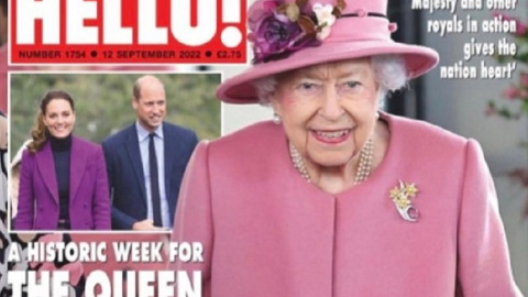 La revista 'Hello!' que ha llegado por error a los kioskos hablando de "semana histórica" para la reina Isabel II