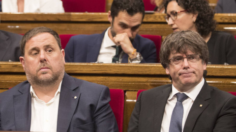 Oriol Junqueras y Carles Puigdemont / EFE