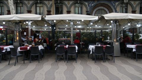 Terrasses a la Rambla de Barcelona. ALEIX FREIXAS.