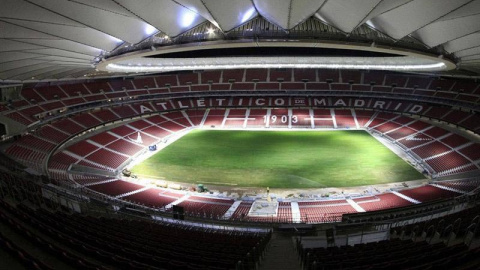 Imagen facilitada por el Atlético de Madrid del interior del estadio Wanda Metropolitano. | EFE