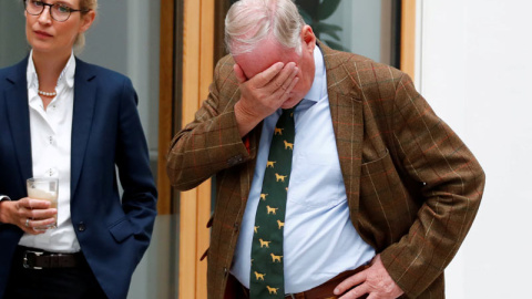 Alice Weidel y Alexander Gauland, líderes del partido ultraderechista AfD el pasado 21 de agosto de 2017 en Berlín. | REUTERS