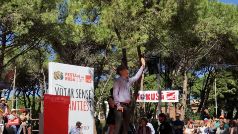 El socialista Mingo irrumpe en la Festa de la Rosa del PSC: "Con Mingo que no cuenten"./EUROPA PRESS