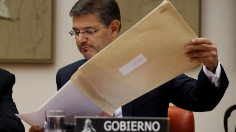 El ministro de Justicia, Rafael Catalá, durante su intervención en el Congreso. | JUANJO MARTÍN (EFE)