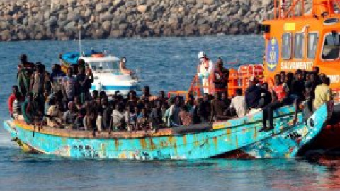 Rescatado un cayuco con 86 migrantes al sur de Gran Canaria