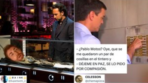 "Hoy ha venido a pasar un mal rato al 'Hormiguero'... Pablo Motos": el paseo de Pedro Sánchez, en tuits