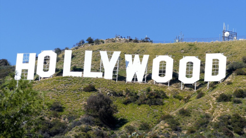 Las letras Hollywood en el Monte Lee.