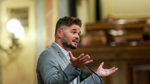 El portavoz de ERC en el Congreso, Gabriel Rufián. Ricardo Rubio / Europa Press