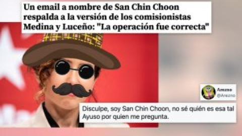 Despiporre tuitero con el email a nombre de San Chin Choon exculpando a Medina y Luceño: "Lo que se están perdiendo Berlanga y Cuerda"