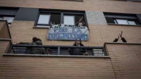 Paralizado el desalojo de más de 40 personas en el Edificio Dignidad de Móstoles por la huelga de Justicia