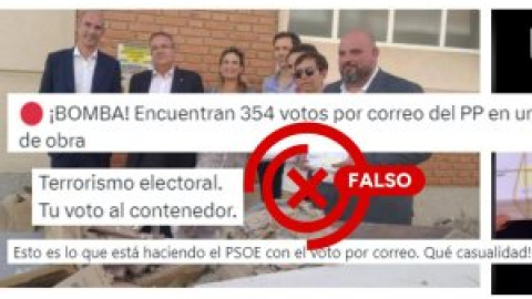 Los sobres encontrados en un contenedor no son del "voto por correo", son propaganda electoral y papeletas