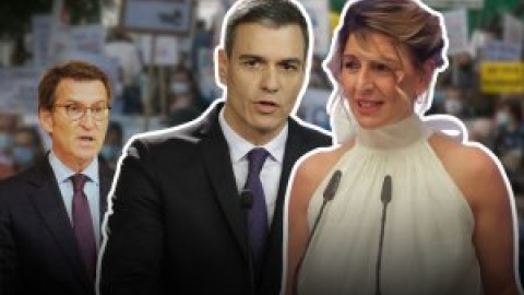 Yolanda Díaz y Pedro Sánchez desmontan las mentiras de Feijóo: "Nunca subieron las pensiones por encima del IPC"