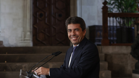 El 'president' de la Generalitat valenciana, Carlos Mazón, anuncia la composición del Consell de la XI Legislatura, en el Palau de la Generalitat, a 19 de julio de 2023 en València