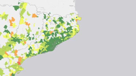 Percentatge d'habitatges buits sobre habitatges totals