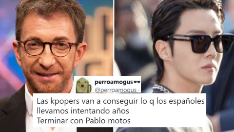 Pablo Motos, presentador de ‘El Hormiguero’, y J-Hope, cantante del grupo BTS.