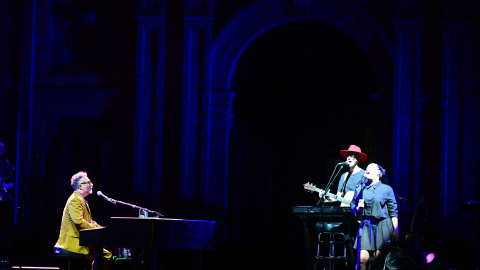 Fito Páez, durante su concierto en el Icónica Sevilla Fest.