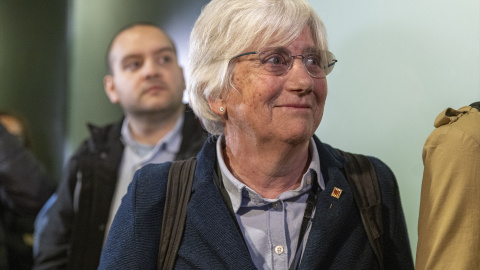 24/07/2023 La exconsellera de Educación de la Generalitat Clara Ponsatí sale en libertad provisional de la Ciutat de la Justícia el pasado 28 de marzo