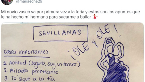 Manual de instrucciones para bailar sevillanas.