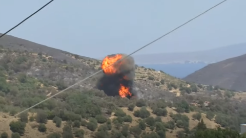 25/07/2023 Avión cisterna estrellándose en la isla griega de Eubea