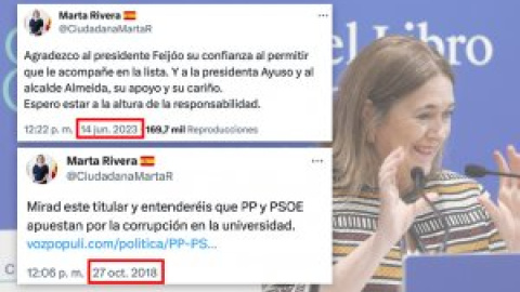 Los tuits de la nueva 'número 2' de Feijóo al Congreso, Marta Rivera de la Cruz, en los que ponía a parir al PP