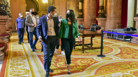 26/07/2023 Inés Arrimadas junto a Nacho Martín Blanco cuando era diputado en el Parlament por Ciudadanos.